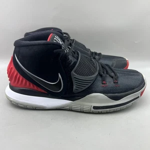 Nike Kyrie 6 Basketballschuhe Herren Größe 9,5 schwarz rot Bred Komfort niedrig Turnschuhe - Bild 1 von 10