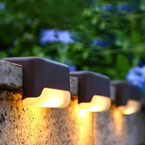 8 Pack Solar Deck Outdoor Fence Waterproof Led Lights for Patio Step Stair Yard - Picture 1 of 8