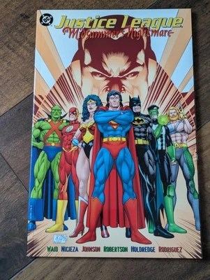 JUSTICE LEAGUE MIDSUMMER'S NIGHTMARE MARK WAID 1996 1ª IMPRESSÃO TPB NOVO ESTOQUE ANTIGO - Imagem 1 de 2