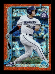 2025 Topps Pro Debut #PDC-108 Thayron Liranzo Chrome Orange Mini-Diamond /25 - Picture 1 of 2