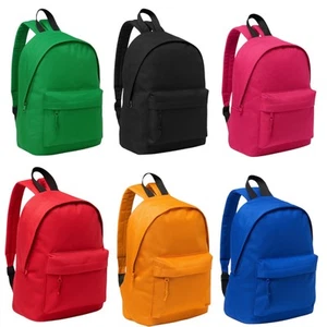 Unisex Rucksack unifarben Sportrucksack für Meer Schule Trekking Gym - Bild 1 von 31