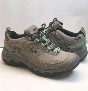 Nuevo-KEEN Targhee 4 Vent Duraderos Transpirables Senderismo Zapatos Aleación/Verde Talla 9 Para Mujer - Imagen 1 de 14