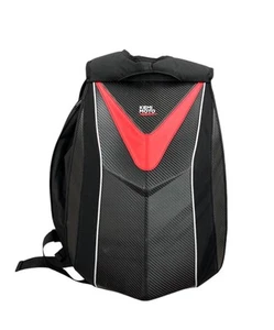 SAC À DOS EXTENSIBLE KEMIMOTO 20L MOTO RIGIDE NOIR/ROUGE - Photo 1/7