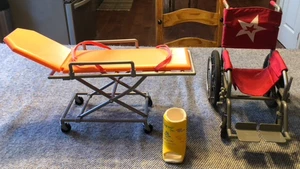 Our Generation and American Girl Doll stretcher and wheelchair and leg cast - Picture 1 of 2