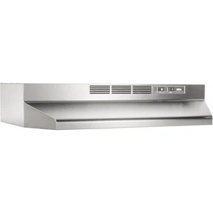 Broan 4130 230 CFM 30"W Steel Non Ducted Under Cabinet Range Hood - Stainless - Picture 1 of 3