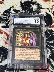 Vampiric Tutor CGC 10 POP 7 Visions Magic the Gathering VINTAGE MTG VERY RARE!!! - Picture 1 of 4
