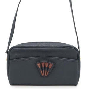 HERMES Golf Tee Shoulder Bag Fjord Leather Navy - Picture 1 of 15