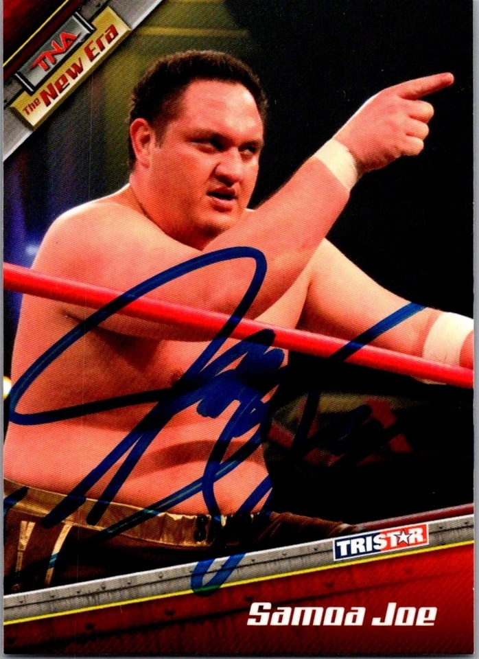 2010 TRISTAR TNA SAMOA JOE AUTO AUTOGRAPHED SIGNED  - Image 1 of 2