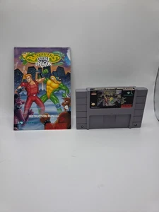 Battletoads Double Dragon (SNES, 1994) probado, auténtico carro suelto con manual - Imagen 1 de 12