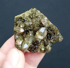Quartz with Epidote from Balochistan Pakistan.. - Picture 1 of 10