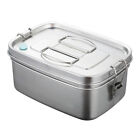 Double Layer Container Picnic Lunch Box Case Stainless Steel Bento Food 2 Size
