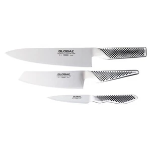 100% Genuine! GLOBAL Classic 3 Piece Knife Set Made in Japan! G-2 GS-5 GS-38! - Bild 1 von 6