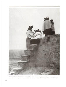 1993 Vintage Print Hopi Women On Walpi Pueblo Roof Arizona Image Edward S Curtis - Picture 1 of 3