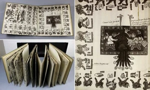 AZTEC amazing 10-metre long CODEX Borbonicus photolithograph of original MEXICO - Picture 1 of 17