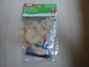 Creatology Christmas Holiday 3 Wood ornaments kit snowmen snowman penguin - Picture 1 of 7