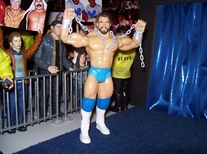 BLUE CUSTOM HERCULES HERNANDEZ WWF Jakks Classic Superstars Action Figure - Picture 1 of 4