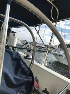 FOR BENETEAU YACHT LEATHER STEERING WHEEL COVER 30''- 39'' CHOSEN COLORS - Bild 1 von 11