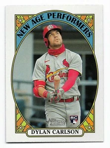 2021 Topps Heritage New Age Performers Insert NAP-25 Dylan Carlson Cardinals RC - Picture 1 of 1
