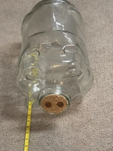 Clear Glass This Little Pig Went To Market Jar Vintage - Picture 1 of 7