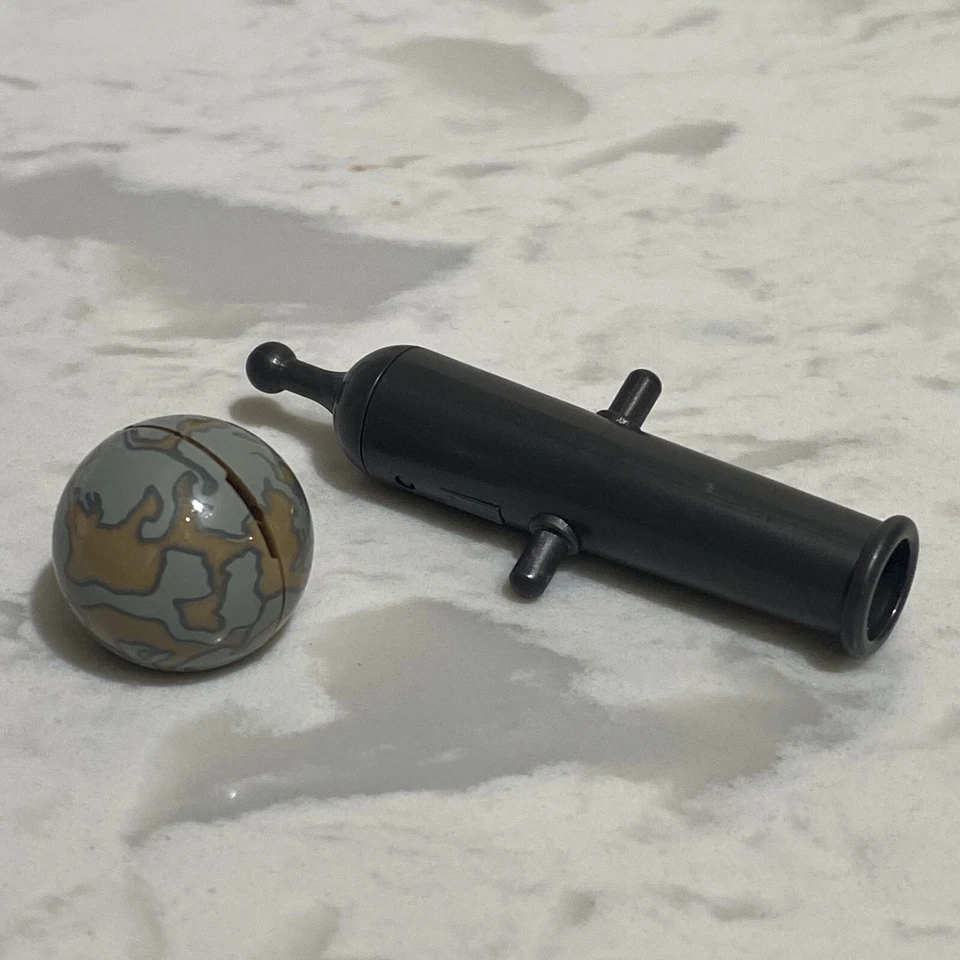 Lego Piratas do Caribe Queen Anne Revenge 4195 canhão e globo de substituição - Imagem 1 de 4