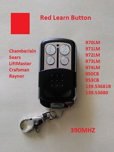 LiftMaster Craftsman Garage Door Opener Mini Remote Part For Red Learn Button