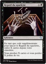 Mtg magic c17-skeletal scrying/skeletal gaze, French/vf