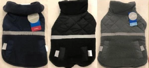 Quilted Fleece Dog Coat - XS Navy - Reflective - Grreat Choice - NWT - Picture 1 of 3