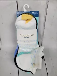 Calcetines deportivos con lengüeta dorada para mujer nuevos con etiquetas, paquete de 6, talla 6-9 - Imagen 1 de 1