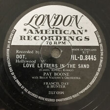 PAT BOONE: Love Letters In The Sand / Bernardine (London HL-D.8445 /10" / 78rpm)