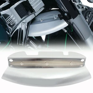 Chrome Front Fork Lower Wind Deflectors For Harley Road Street Glide 2014-2021 - Picture 1 of 13