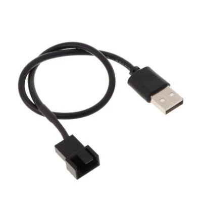 32cm Fan Power Adapters Cable 1 to 1 Way USB2.0 A Male to 3 / 4 Pin 5V - Image 1 of 4