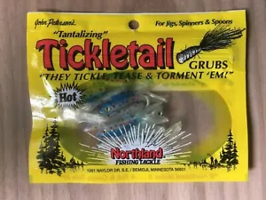 Northland Tackle - Tickletail Grubs - Blue, Pink Fish With Skirt Tail - Small - Picture 1 of 2