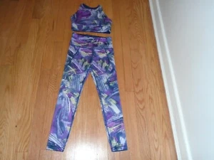 Athleta Girl Leggings & Sports Bra Size Medium 8-10 - Picture 1 of 3