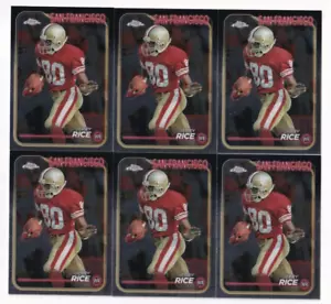 (6) LOTTO CARTE BASE CROMATE TOPPS JERRY RICE 2024 #176 SAN FRANCISCO 49ERS - Foto 1 di 1