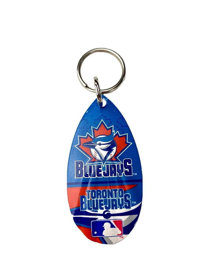 MLB Toronto Blue Jays Logo Vintage Teardrop Spinner Keychain - Image 1 of 1