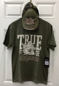 True religion DOTTED TRUE 02 TEE Size L With True religion Trucker Hat. - Picture 1 of 15
