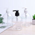 500ml Clear Empty Plastic Lotion Pump Bottles for Shampoo Hand Liquid Soap Gel