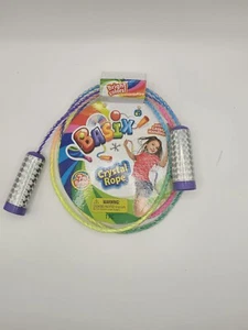 Jump Rope JA-RU Basix Rainbow 7 Foot Crystal w/Lazer Handles Ages 6+(GS359) - Picture 1 of 2