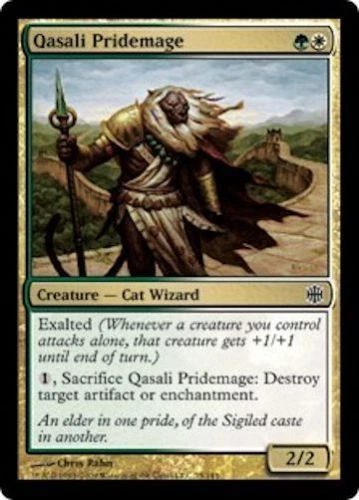 Qasali Pridemage NM Alara Reborn MTG Magic The Gathering English Gold Card - Image 1 of 1