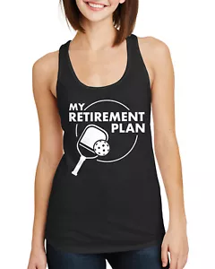 Camiseta sin mangas My Retirement Plan Pickleball para mujer Racerback divertida - Imagen 1 de 11