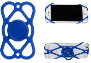 Lot of 100 - Universal Fit Silicone Phone Protector Ring Holders for Resale Blue - Picture 1 of 2