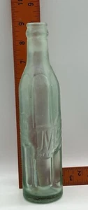 1920's MAR VO AQUA 6 SIDED EMBOSSED SODA BOTTLE CROWN TOP ART DECO - Picture 1 of 8