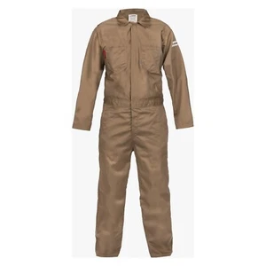 Coverall FR Lakeland Style--NC070FRC20-XL30 Khaki Cotton Sz XL 30 -New n Pkg - Picture 1 of 4