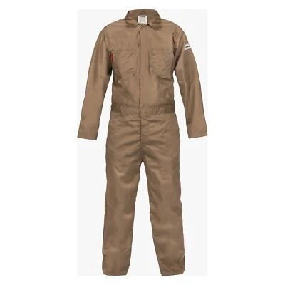 Coverall FR Lakeland Style--NC070FRC20-XL30 Khaki Cotton Sz XL 30 -New n Pkg - Image 1 of 4