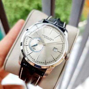 Hamilton Men's Watch American Classic Railroad Silver Tone Dial Strap H40515781 - Picture 1 of 6