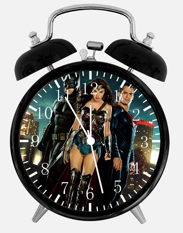 Reloj Despertador Escritorio Superman Batman 3.75" Decoración Hogar u Oficina E108 Bonito Para Regalo Foto 1 de 1
