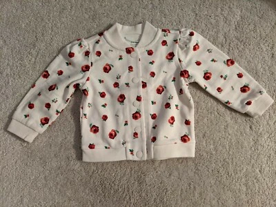 NWT Janie and Jack Baby Floral Jacket, Jet Ivory Floral, 12-18M - Image 1 of 4