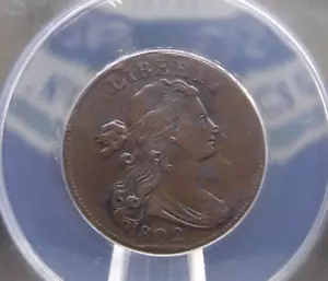 1802 Draped BUST Large Cent S-226 1c ANACS VF25 Details #760 Very Fine ECC&C Inc - Picture 1 of 6