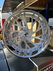 22 FORGIATO CONCENTRATI OLD SCHOOL IMPALA CHEVELLE MONTE CARLO GBODY 5X4.75 - Picture 1 of 5