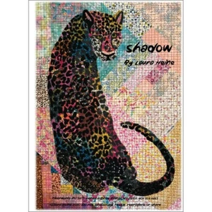 SHADOW the LEOPARD ~ Laura Heine Collage Quilt Pattern ~ 24X34 Finished Size - Picture 1 of 2